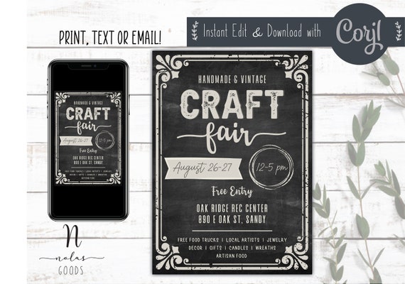 Free to edit and print exhibition invitation templates