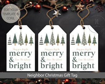 Etykiety na prezenty świąteczne dla sąsiadów, Etykieta na prezent świąteczny dla sąsiadów, Etykiety na smakołyki świąteczne, Etykieta na prezent świąteczny spersonalizowana