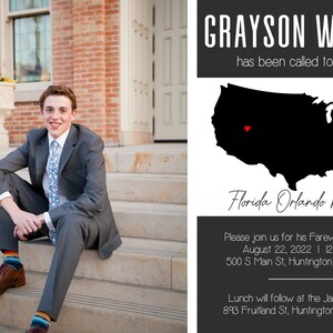 LDS Mission Announcement Digital Download, Missionary Open House ...