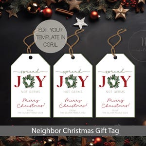 Neighbor Christmas Gift Tags, Here&#39;s Soapin You Have a Merry Christmas, Christmas Treat Gift Tags, Christmas Neighbor Gift Tag,