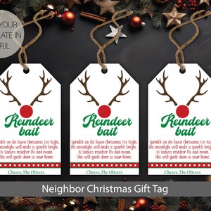 Neighbor Christmas Gift Tags, Christmas Gift Tag Personalized, Christmas Neighbor Gift Tag,, Christmas Treat Tags