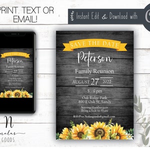 Family Reunion Save the Date, Family Reunion Invite Template, Cousin Reunion Invitations, Family Gathering Invitation