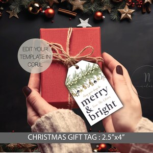 Christmas Neighbor Gift Tag, Christmas Treat Tags, Neighbor Christmas Gift Tags,  Christmas Gift Tag Personalized