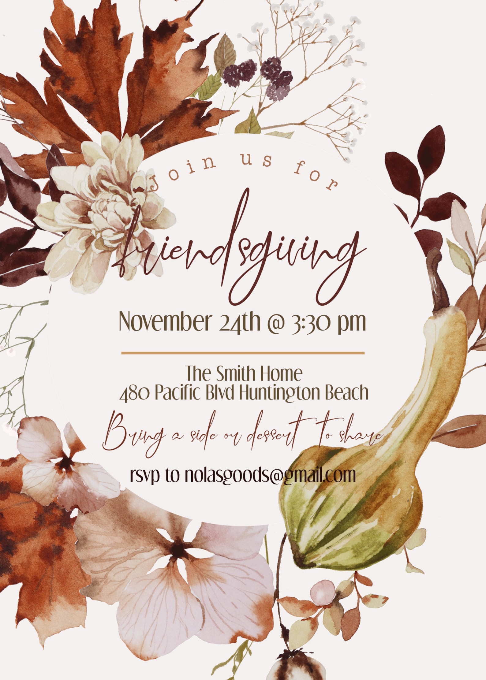 Editable Friendsgiving Invitation Template Friendsgiving Etsy