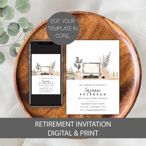 Teacher Retirement Invitation, Retirement Invitation for Teacher, Principal Retirement Invitation, Retirement Party Invite for Teacher