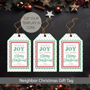 Neighbor Christmas Gift Tags, Here&#39;s Soapin You Have a Merry Christmas, Christmas Neighbor Gift Tag, Christmas Treat Gift Tags,