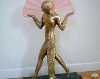 VINTAGE SARSAPARILLA Art DECO Egyptian Lamp