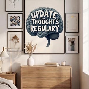 Modern Woodland Wall Art Print, Panda Bedroom Decor, Glam Digital Download image 6