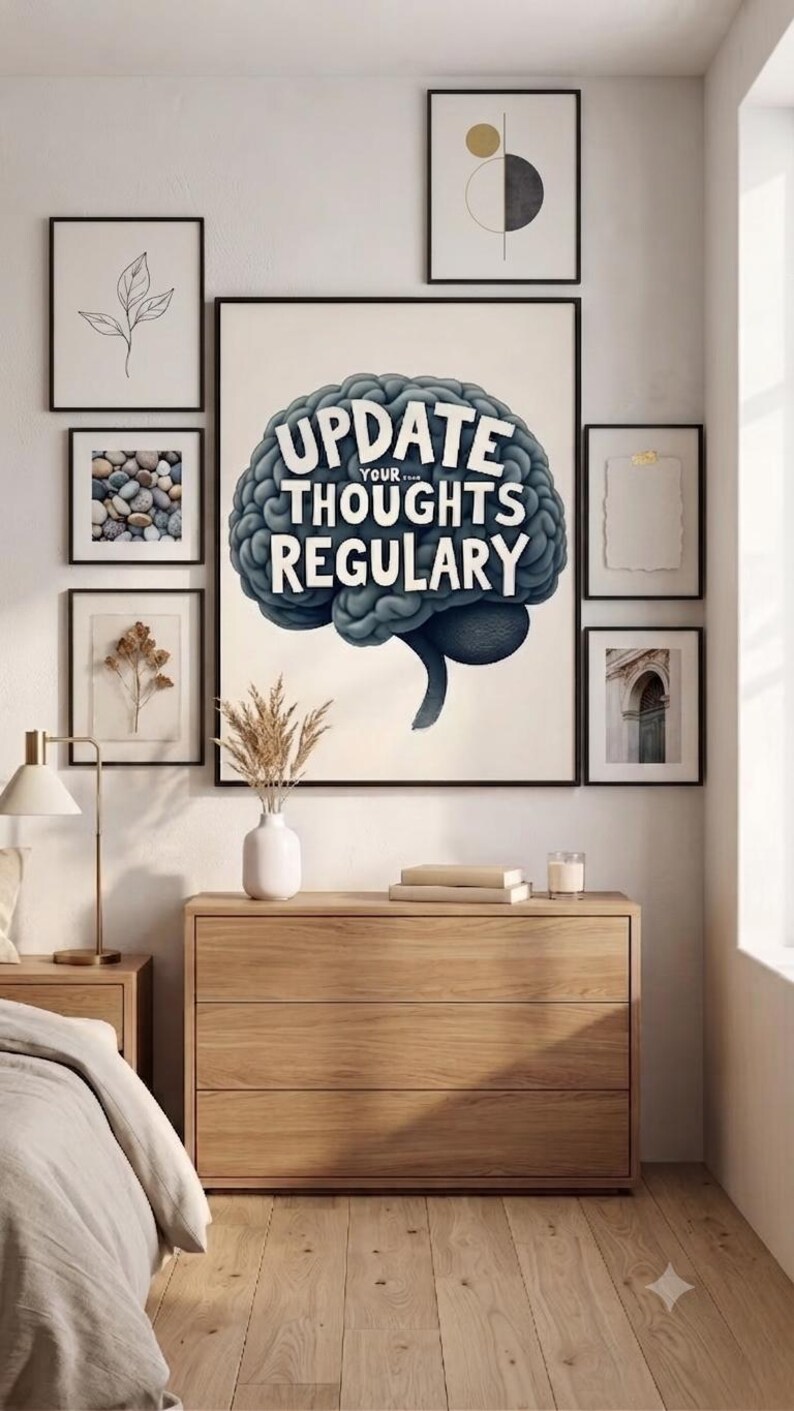 Modern Woodland Wall Art Print, Panda Bedroom Decor, Glam Digital Download image 13