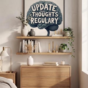 Modern Woodland Wall Art Print, Panda Bedroom Decor, Glam Digital Download image 12