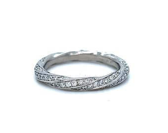 Pave Diamond Classic Twist Band.