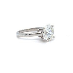 Stunning Large AGS Diamond Solitaire in 18K White Gold 3.17CT AGS 0 Ideal CUT image 5