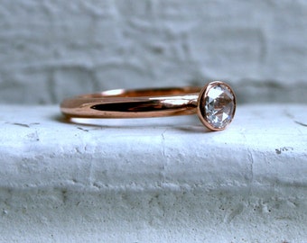 Rose Cut Diamond Solitaire.