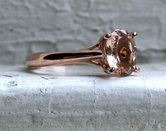 Morganite Engagement Ring - 1.50ct.