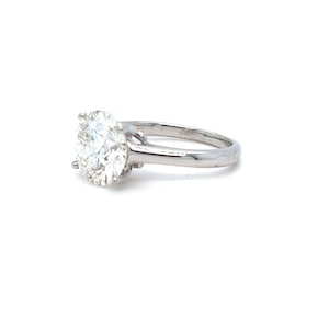 Stunning Large AGS Diamond Solitaire in 18K White Gold 3.17CT AGS 0 Ideal CUT image 6