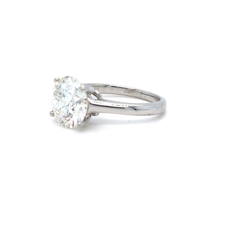 Stunning Large AGS Diamond Solitaire in 18K White Gold 3.17CT AGS 0 Ideal CUT image 6