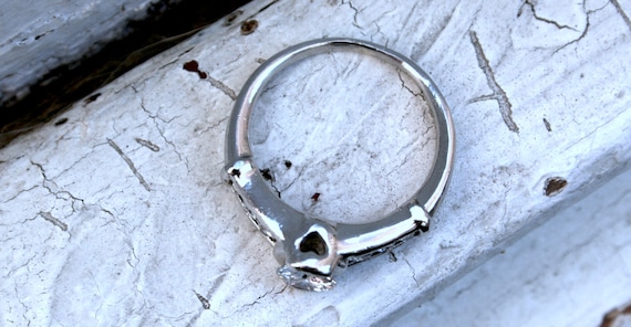 Vintage Platinum Channel Diamond Engagement Ring … - image 4