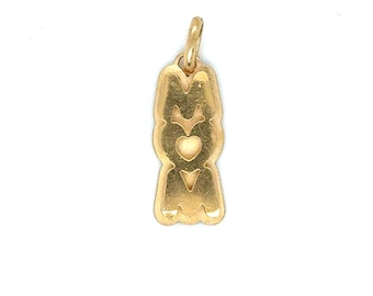 Vintage 14K Yellow Gold MOM Pendant/ Charm.