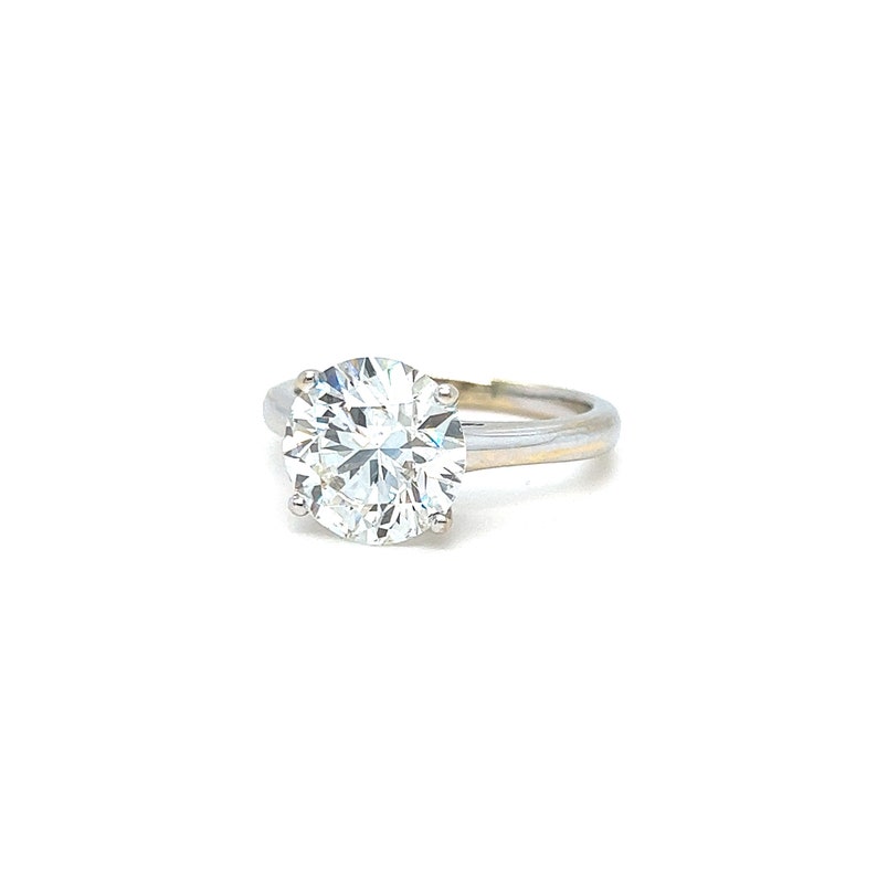 Stunning Large AGS Diamond Solitaire in 18K White Gold 3.17CT AGS 0 Ideal CUT image 3