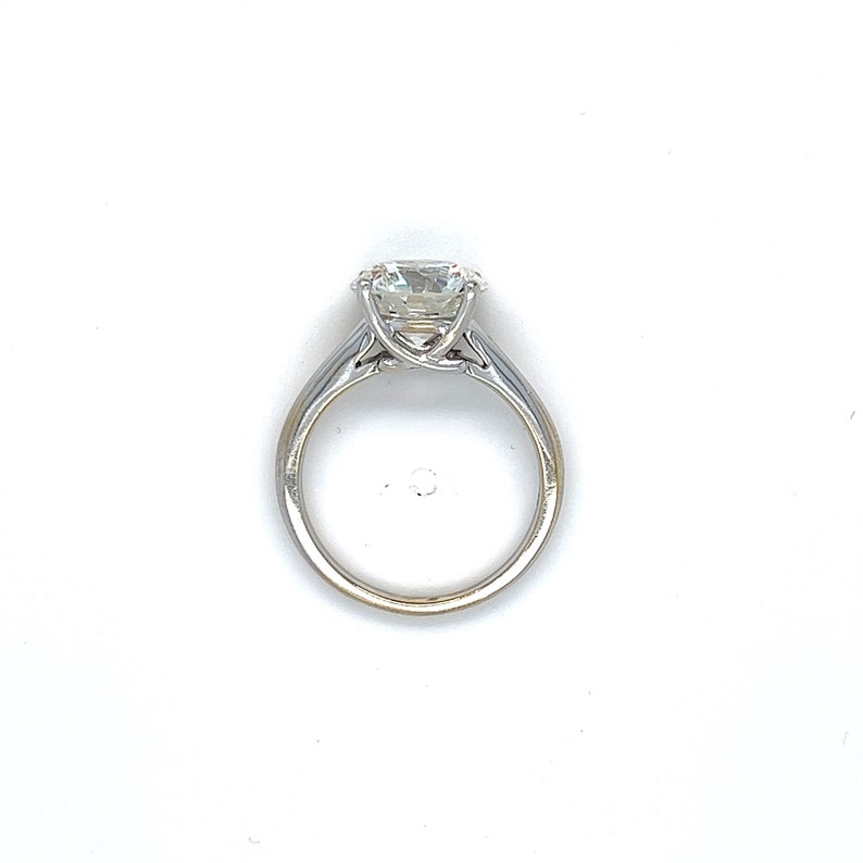 Stunning Large AGS Diamond Solitaire in 18K White Gold 3.17CT AGS 0 Ideal CUT image 4