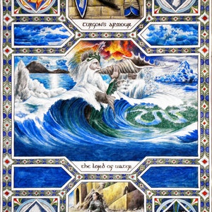 The Message of Ulmo – Signed Art Print - fantasy illustration, J. R. R. Tolkien, Silmarillion
