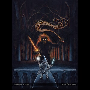 Flame of Udûn – Signed Art Print - Tolkien Art | Illustration Fantasy Art Print | Middle-earth