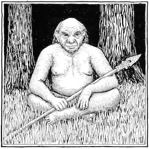 Ghân-buri-Ghân - Impression d&#39;art signée - illustration fantastique, J. R. R. Tolkien