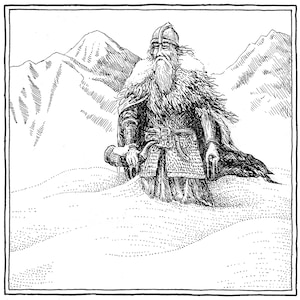 L&#39;ultima resistenza di Helm Hammerhand – Arte originale - J. R. R. Tolkien, Fosso di Helm, illustrazione fantasy, regali Tolkien