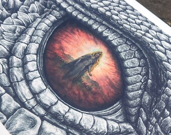 The Eye of Glaurung Art Print for Sale by Matěj Čadil