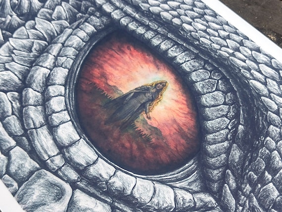 Niënor and Glaurung Art Print