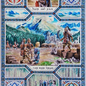 Tuor in Hithlum – Signed Art Print - fantasy illustration, J. R. R. Tolkien, Silmarillion