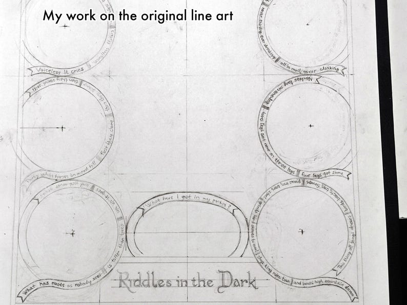 Riddles in the Dark - PRINTABLE Colouring Page - J. R. R. Tolkien ...