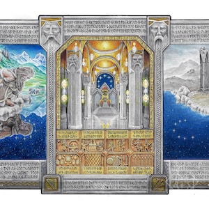 The Song of Durin – Arte originale - J. R. R. Tolkien, arte fantasy, nani di Khazad-dûm, regali di Tolkien