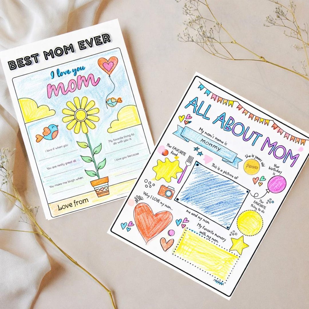 Mother's Day Coloring Pages for Kids | Best Mom Ever Printable Activity ...