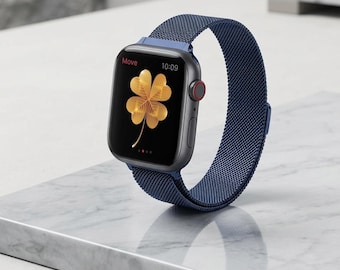 Apple Watch Mesh Metallarmband - Milanese Loop Armband für Series 10, 9, 8, SE, Ultra 2
