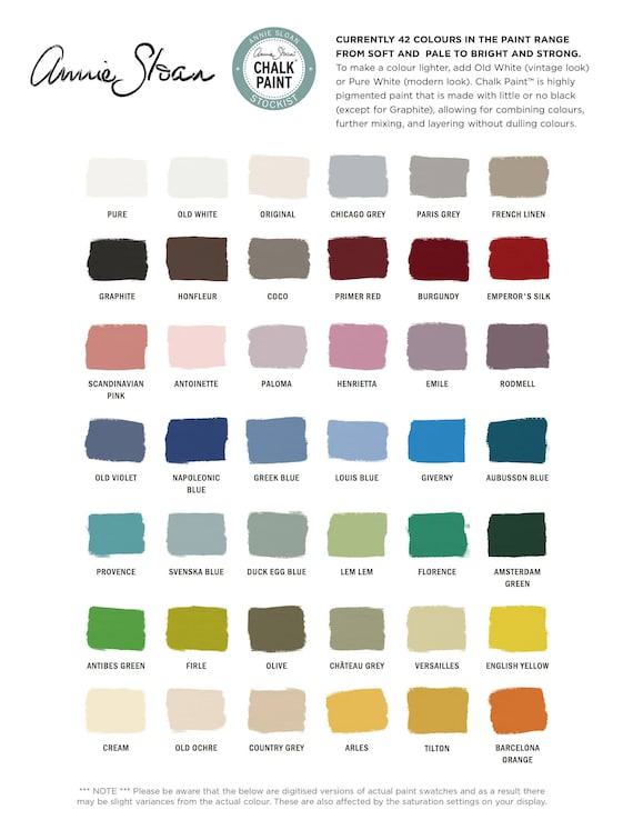Chalk Paint by Annie Sloan in Barcelona Orange Etsy UK
