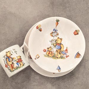 Foley Staffordshire England James Kent Porcelain 3 Piece Children&#39;s Set
