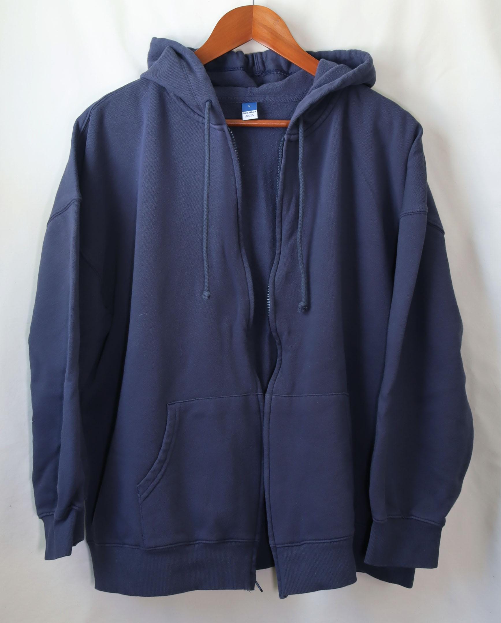 Vintage Navy Zip up Hoodie - Etsy