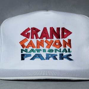 Grand Canyon National Park Embroidered Hat, White Baseball Hat, Arizona