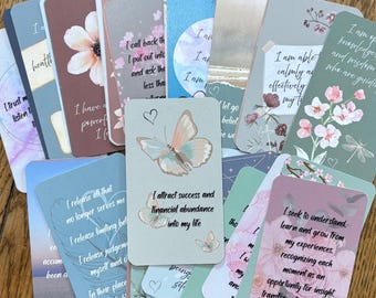 Affirmation Card Deck, Mindfulness, Abundance, Manifestation (33 Cards)