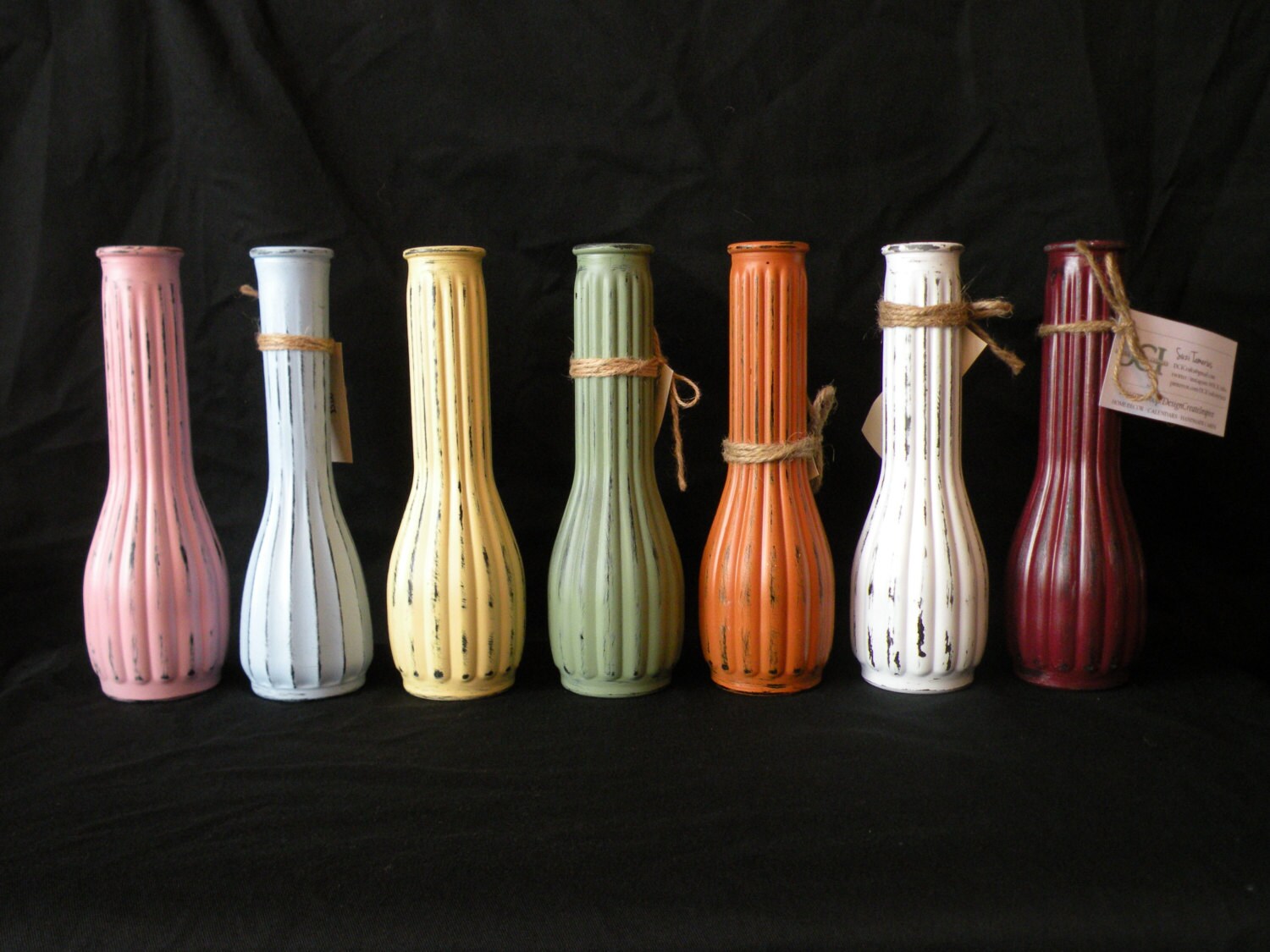Bud Vases Skinny Vases Home Decor and Centerpieces Bright Etsy