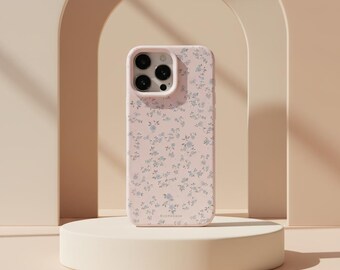 Floral Silicone Phone Case, iPhone Shockproof Bumper Cover, Soft Flower Design