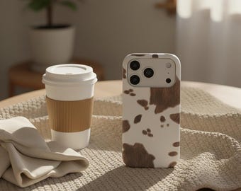 Leather Milk Pattern iPhone Case, Shockproof Protective Cover (iPhone 17 16 15 14 Pro)