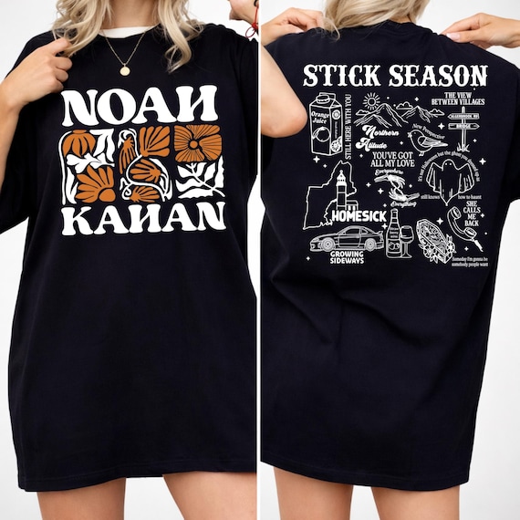 Noah Kahan Stick Season PNG, Vintage Floral Name Design PNG, Retro Boho Nature Shirt Design, Western Aesthetic Graphic, Instant Download PNG