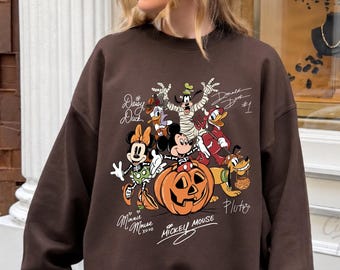 Sudadera Disneyland de Halloween, suéter Mickey & Co Trick or Treat, sudadera Mickey and Friends Disneyland