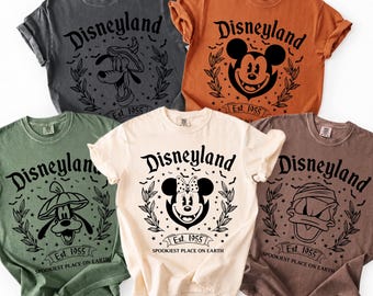 Comfort Colors® Mickey & Friends Halloween Shirt, Disney Characters Halloween Shirt, Halloween Party Tee, Disney Halloween Party Shirt