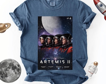 Welcome Artemis II Moon Mission T-Shirt, NASA Space Program Fan Tee, Astronomy Gift, Rocket Launch Shirt, Space Exploration Top,
