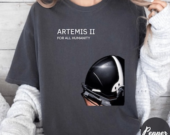 Artemis II Moon Mission T-Shirt, NASA Space Program Fan Tee, Astronomy Gift, Rocket Launch Shirt, Space Exploration Top, Unisex Graphic Tee