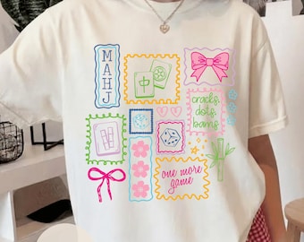 Comfort Colors® Mahjong Player Tshirt, Tile Game Lover, Mahjong Game Night Shirt, Mahjong Club, Mahj Girl Group Tee, Mah-Jongg Enthusiast