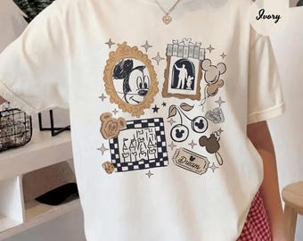 Vintage Disney Mickey Mouse Checkered Shirt, Comfort Colors® Disneyland TShirt, Disneyworld Family Trip 2026 Shirts, Disney Vacation Tees